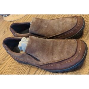 Born Mens Loafer Size 13 M Brown Suede Leather Slip On Shoe Casual